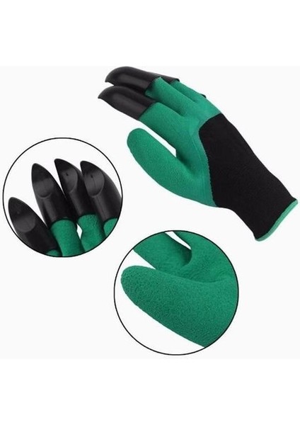 Buffer® Toprak Kazma Ekme Çapalama Için Korumalı Bahçe Bahçivan Eldiveni