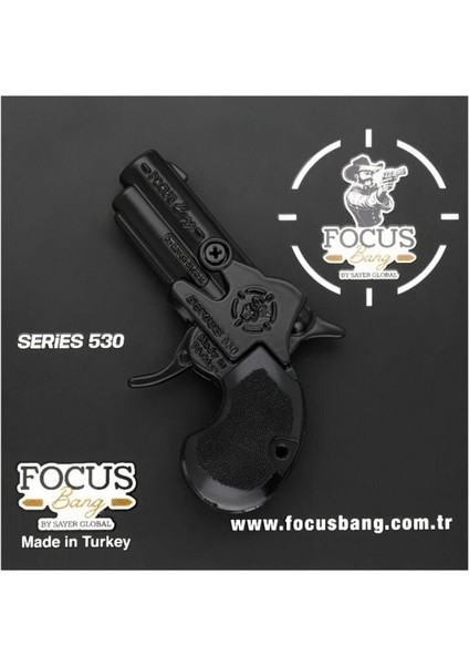 Nessiworld 530 Focus Bang Oyuncak Tabanca Series 530 Black-Füme-Saten