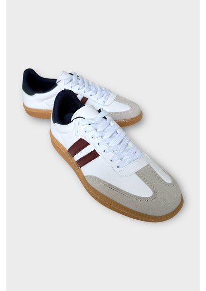 Çocuk Hafif Comfort Spor Ayakkabı Beyaz - Bordo fiyatları