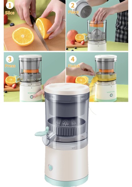 Mini Taşınabilir USB Portakal Sıkacağı, Çok Fonksiyonlu ve Şarj Edilebilir.