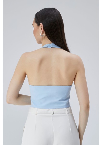 Kadın Astarlı Gül Detaylı Yelek