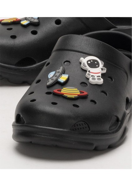 Kaymaz Taban Deniz Plaj Havuz Çocuk Terlik Siyah