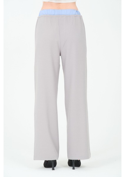 Kadın Garnili Bol Paça Pantolon