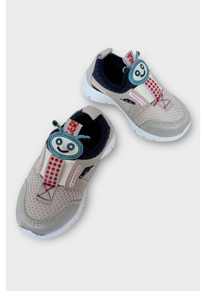 Çocuk Airfile Hafif Taban Kreş Ev Okul Bebe Spor Ayakkabısı Füme - Lacivert modelleri