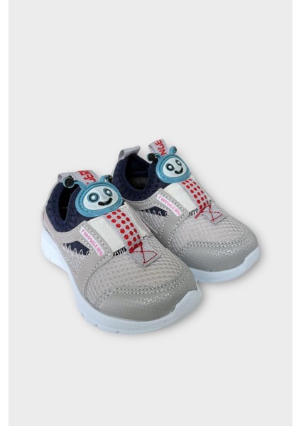 Çocuk Airfile Hafif Taban Kreş Ev Okul Bebe Spor Ayakkabısı Füme - Lacivert fırsatları