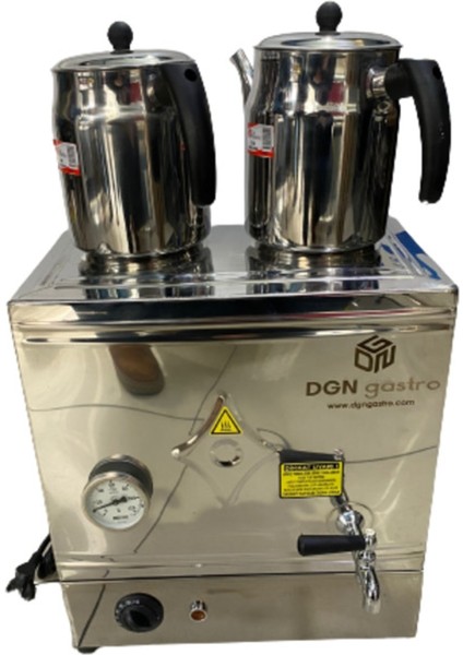 30 Litre Elektrikli Çay ve Kahve Kazanı, Krom, Dayanıklı ve Pratik Kullanım