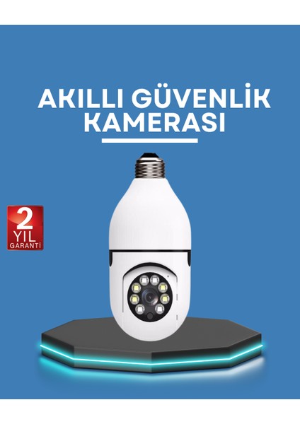 Akıllı Güvenlik Kamerası Full Hd Görüntü ve Gece Görüş Özellikli
