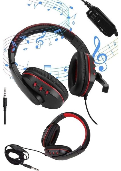 Depomix Oyuncu Kulaklığı Kulak Üstü Kablolu Gaming Kulaklık Mikrofonlu Anc Özelliği indirimleri