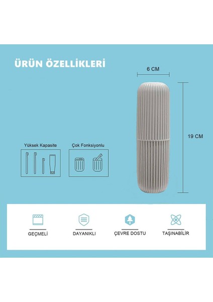 2 Adet Seyahat Tipi Aksesuar Taşıma Kabı Gözlük Diş Macunu Diş Fırçası Saklama Kutusu Cappucino 7163501 fiyatları