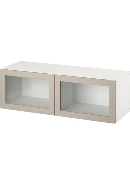 Duvar Dolabı, Beyaz-Açık Gri-Bej, 120X42X38 Cm, Sındvık