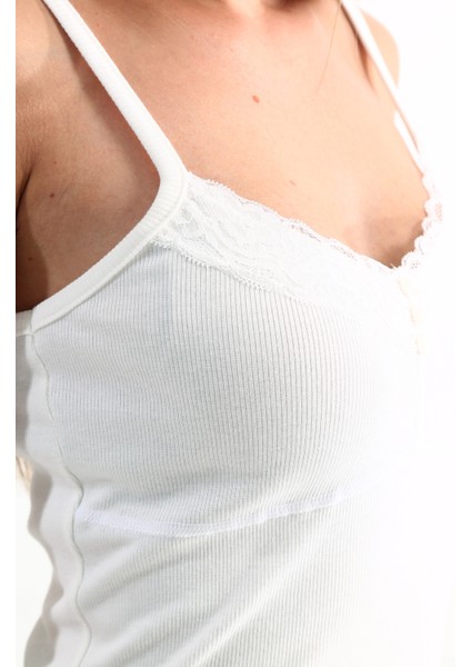 Kadın Askılı Bluz Beyaz modelleri