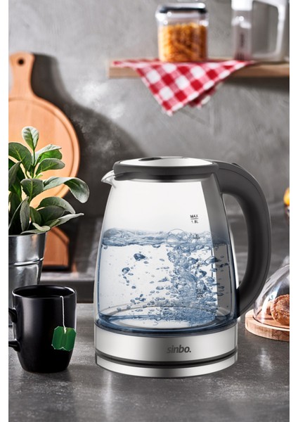 Cam Su Isıtıcı, Kablosuz, 1,8l, Şık ve Kullanışlı, Siyah Renkli. fiyatları