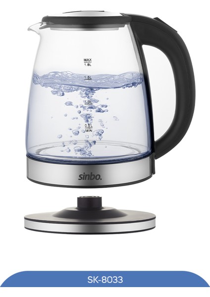 Cam Su Isıtıcı, Kablosuz, 1,8l, Şık ve Kullanışlı, Siyah Renkli. modelleri