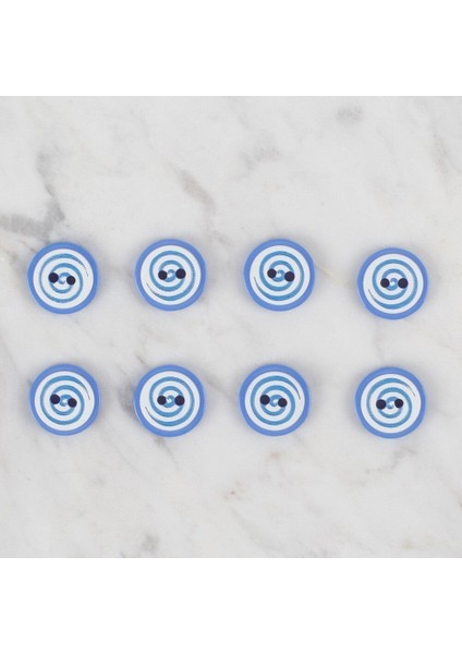 Loren Crafts Mavi 8 Li Yuvarlak Düğme - 452 fiyatları