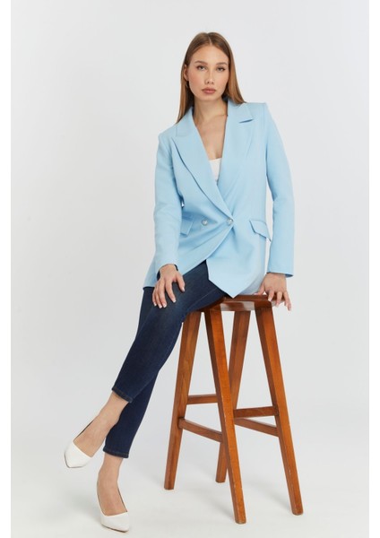 Oversize Dokuma Blazer Ceket