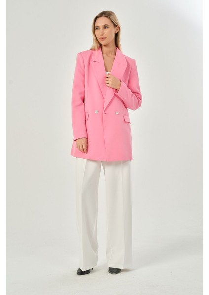 Oversize Dokuma Blazer Ceket