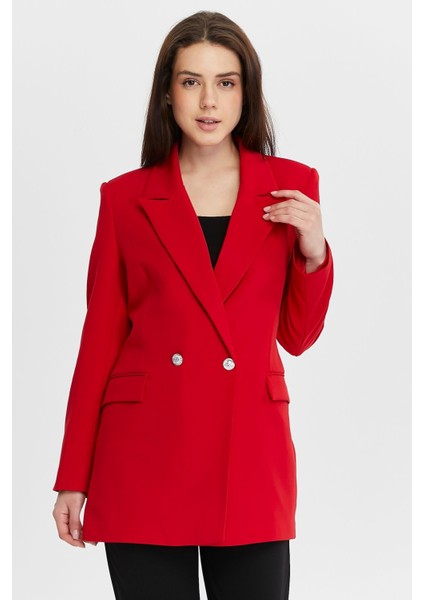 Oversize Dokuma Blazer Ceket