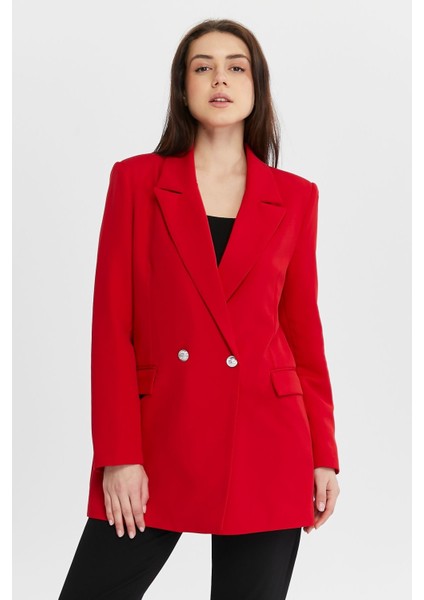 Oversize Dokuma Blazer Ceket