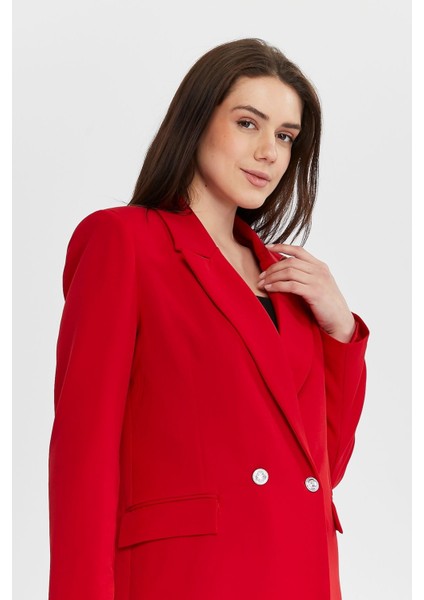 Oversize Dokuma Blazer Ceket