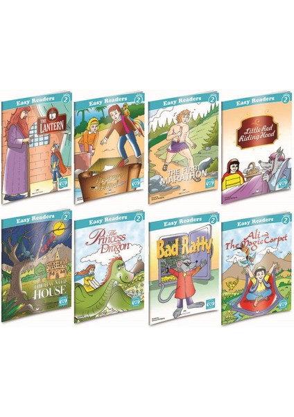 Ingilizce Hikaye Seti 8 Kitap - Level-2 Karekod Dinlemeli
