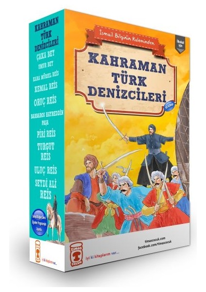 Kahraman Türk Denizciler Seti (10 Kitap)