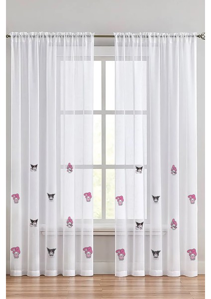 My Melodi ve Kuromi Baskılı Kız Çocuk Odası Tül Perde (1-2 Seyrek Pile) Özel Ölçü Yapılır. Üzerine Isim Yazılır fiyatları