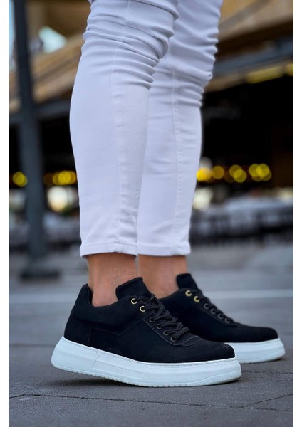 ZRN-X20 Premium Yüksek Taban Siyah Süet Günlük Erkek Sneaker fiyatları