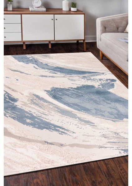 Artemis Mavi Beyaz Halı Yumuşak Oturma Odası Salon Çocuk Odası Mutfak Halısı P1197 fiyatları
