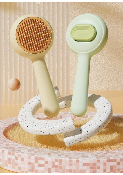 Evcil Hayvan Yuvarlak Basmalı Tarak