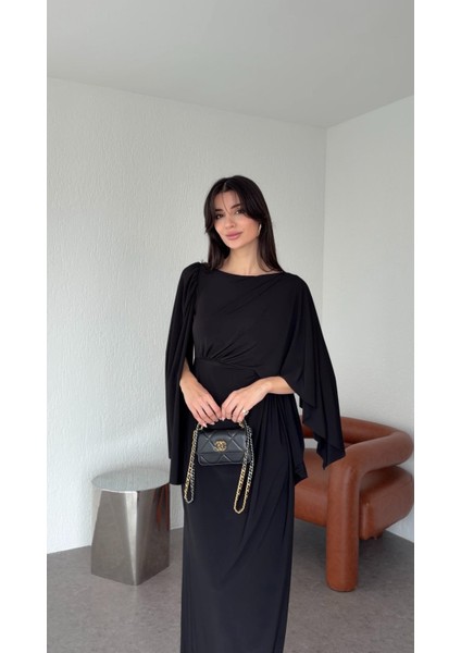 Yarasa Kol Siyah Elbise fiyatları