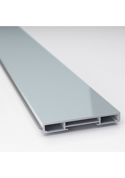 Süpürgelik, Parlak Cila Açık Gri-Mavi, 220X8 cm fırsatları