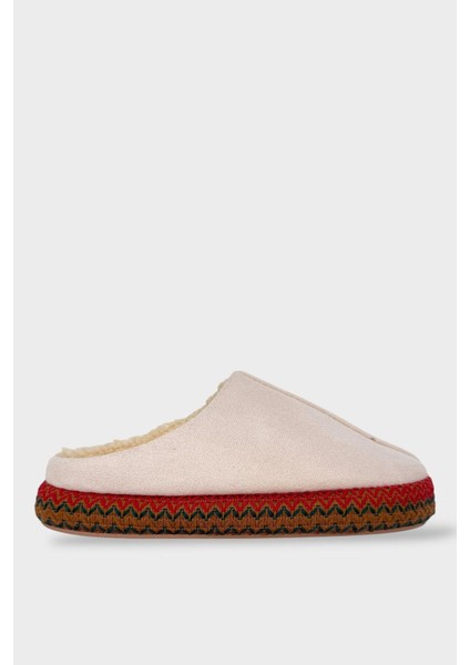 Nakışlı Içi Tüylü Yüksek Tabanlı Çeyiz Bohça Kadın Ev Terliği Bej indirimleri