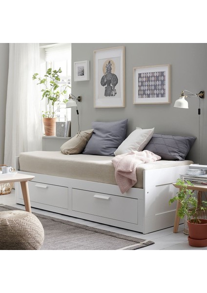 Divan, Beyaz, 80X200 Cm, Ekstra Sert fırsatları
