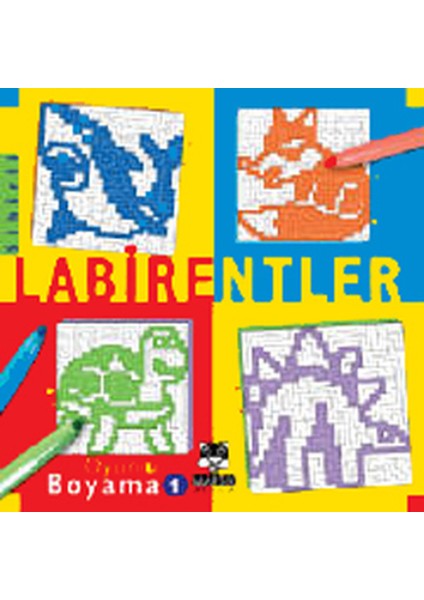 Marsık Labirentler-Oyunlu Boyama