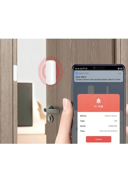 Akıllı Wifi Sesli Kapı, Pencere ve Çekmece Güvenlik Sensörü