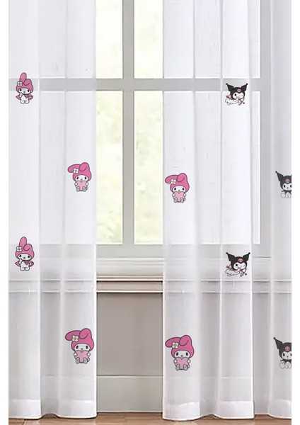 My Melodi ve Kuromi Baskılı Kız Çocuk Odası Tül Perde (1-2 Seyrek Pile) Özel Ölçü Yapılır. Üzerine Isim Yazılır fırsatları