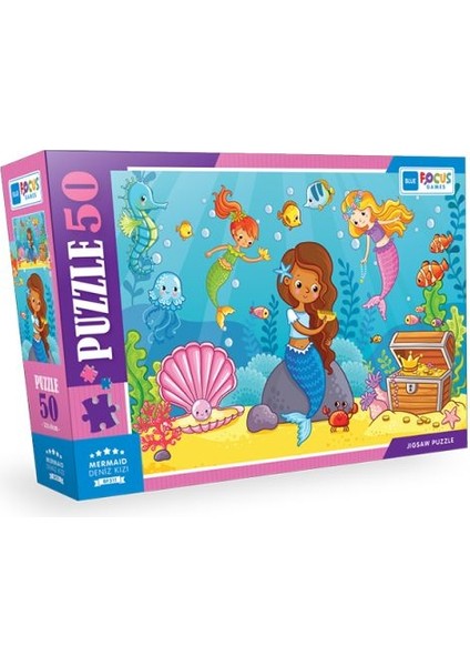Blue Focus - Mermaid (Deniz Kızı) - Puzzle 50 Parça
