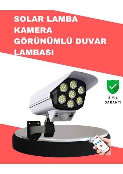 Pvc+Pc Malzemeli, 2'si 1 Arada Güvenlik Lambası – Ayarlanabilir Başlık ve Panel Açısı