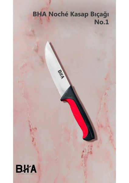Bha Sürmene Noché Doğrama Bıçağı No. 1 Et ve Kasap Bıçağı - 14.5 cm Kaydırmaz Sap
