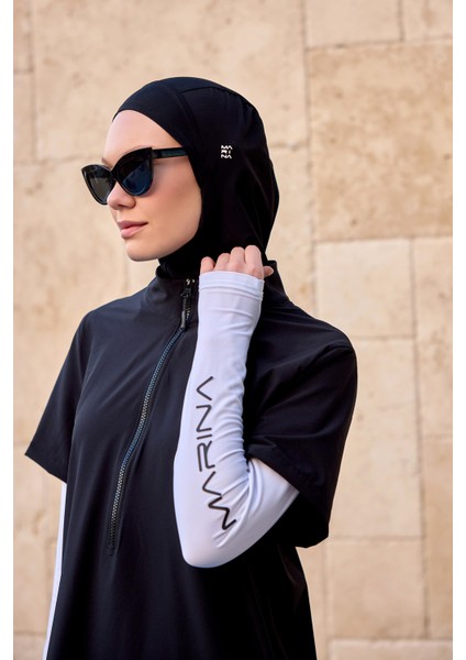 Siyah Tam Kapalı Tesettür Mayo 4 Parça Set M2532 indirimleri