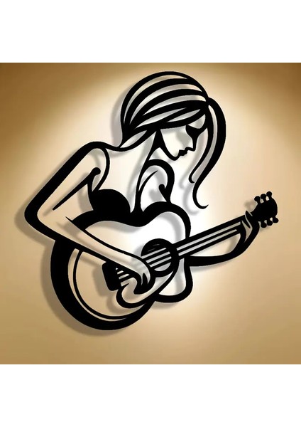 Soyut Gitarist Metal Duvar Sanatı modelleri