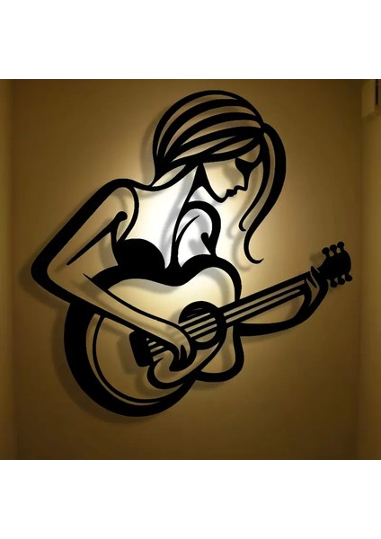 Soyut Gitarist Metal Duvar Sanatı indirimleri