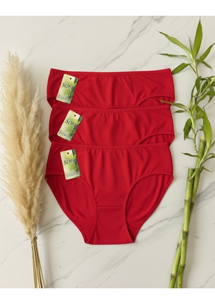 Kadın Bambu Kilot 3'lü Set Bayan Bambu Silip