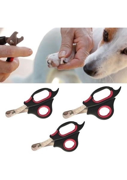 Bufferbüyük Irk Köpek Kedi Çelik Uçlu Evcil Hayvan Tırnak Makası Pati Bakım Aleti Ergonomik Kaymaz