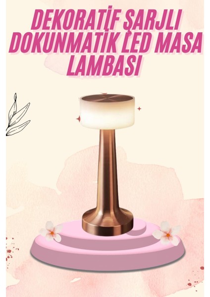 Depomix Dekoratif Masa Lambası Dokunmatik Renk Değiştirebilen Gece Lambası