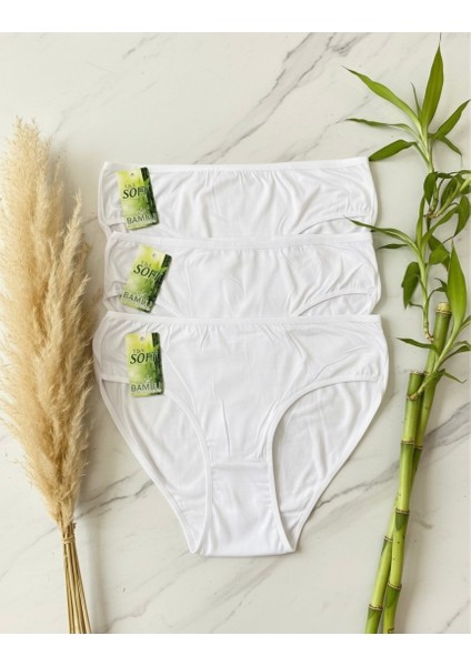 Kadın Bambu Kilot 3'lü Set Bayan Bambu Silip