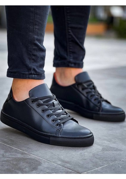 ZRN-122 Premium Siyah Günlük Erkek Spor Ayakkabı modelleri