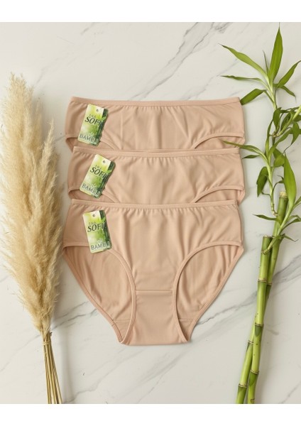 Kadın Bambu Kilot 3'lü Set Bayan Bambu Silip