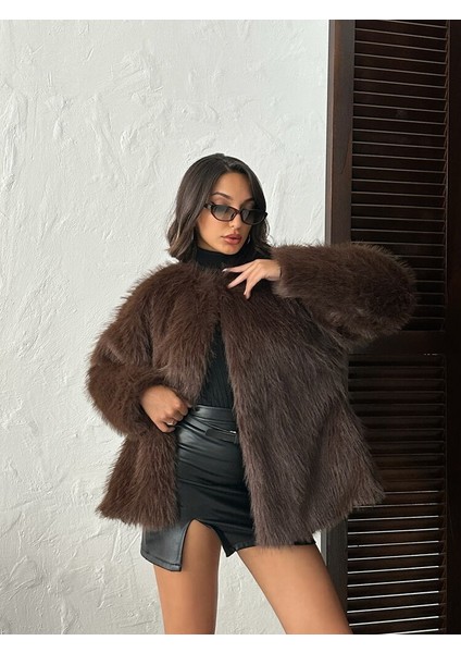 Cepli ve Astarlı Uzun Kürk Kaban/ Mont-Yaka Kancalı fırsatları