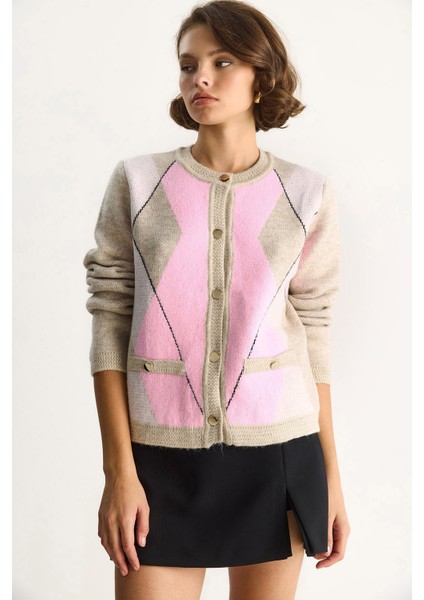 Kadın Baklava Desenli Yumoş Hırka fiyatları